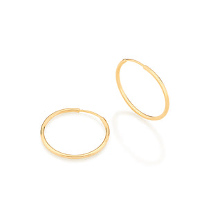 GOLD EARRING HOOP SHAPE