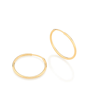 GOLD EARRING HOOP SHAPE