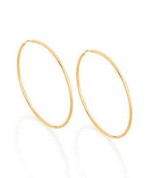 GOLD EARRING HOOP SHAPE