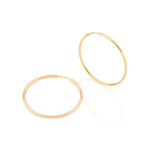 GOLD EARRING HOOP SHAPE