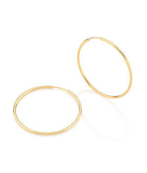 GOLD EARRING HOOP SHAPE