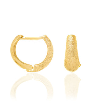 GOLD EARRING HOOP SHAPE