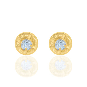 GOLD PLATED KID'S EARRING WITH CRYSTAL