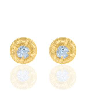 GOLD PLATED KID'S EARRING WITH CRYSTAL