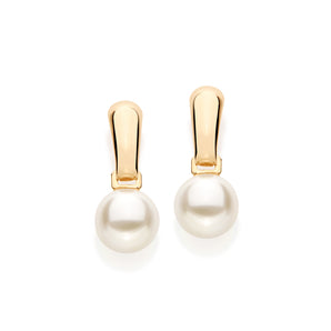 GOLD PLATED EARRING WITH PEARL