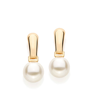 GOLD PLATED EARRING WITH PEARL