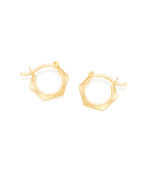 GOLD EARRING HOOP SHAPE