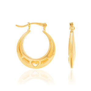 GOLD EARRING HOOP SHAPE