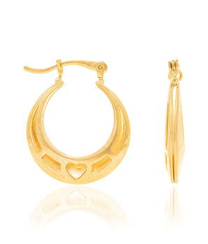 GOLD EARRING HOOP SHAPE