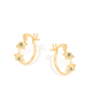 GOLD PLATED EARRING WITH CRYSTAL