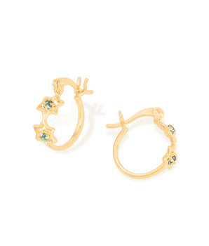 GOLD PLATED EARRING WITH CRYSTAL