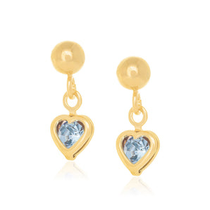 GOLD PLATED EARRING WITH CRYSTAL
