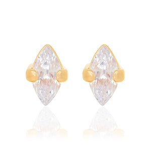 GOLD SOLITARY EARRING