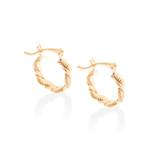 GOLD EARRING HOOP SHAPE