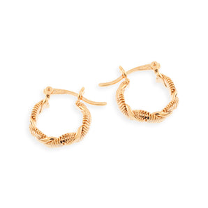 GOLD EARRING HOOP SHAPE