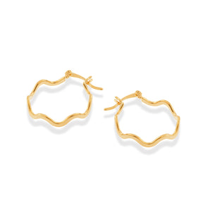 GOLD EARRING HOOP SHAPE