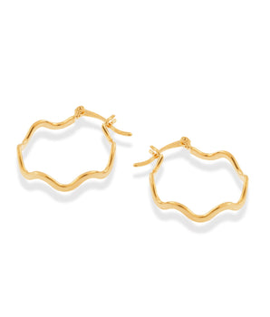 GOLD EARRING HOOP SHAPE