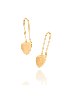 GOLD HEART EARRING