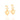GOLD HEART EARRING