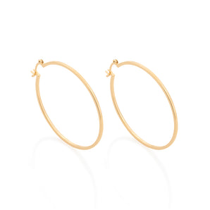 GOLD PLATED HOOP EARRING