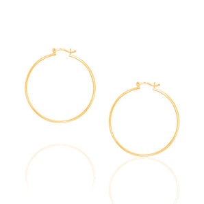 GOLD PLATED HOOP EARRING