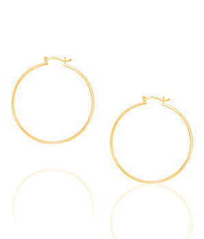 GOLD PLATED HOOP EARRING
