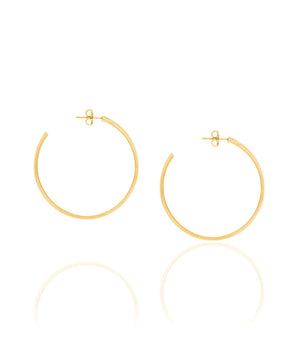 GOLD HALF ROUND EARRING
