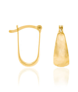 GOLD EARRING HOOP SHAPE