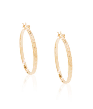 GOLD EARRING HOOP SHAPE