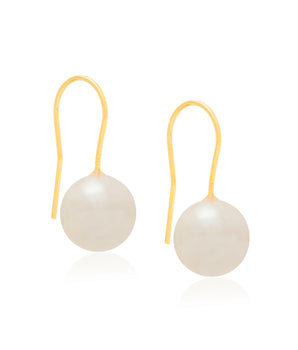 GOLD PLATED EARRING WITH PEARL