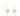 GOLD PLATED EARRING WITH PEARL