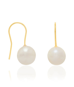 GOLD PLATED EARRING WITH PEARL