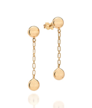 18K GOLD-PLATED BALL EARRINGS