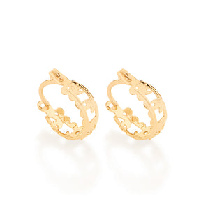 GOLD EARRING HOOP SHAPE