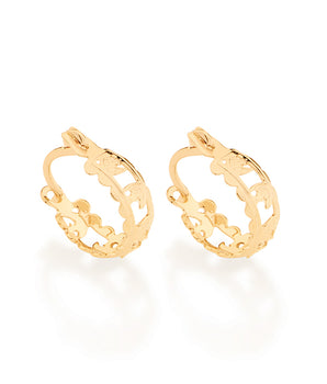 GOLD EARRING HOOP SHAPE