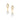 GOLD EARRING WITH CRYSTAL