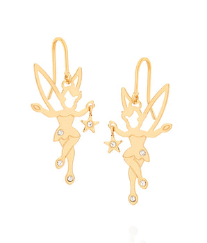 GOLD EARRING WITH CRYSTAL