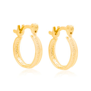 GOLD PLATED HOOP EARRING