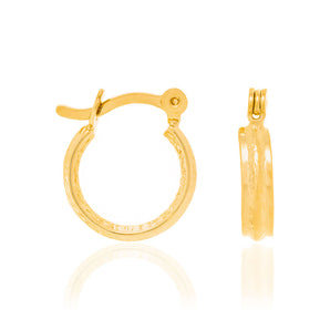 GOLD PLATED HOOP EARRING