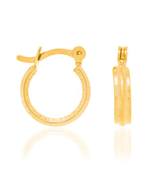 GOLD PLATED HOOP EARRING