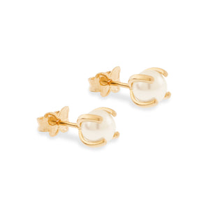 GOLD EARRING WITH PEARL