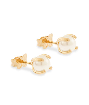 GOLD EARRING WITH PEARL
