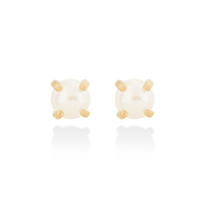 GOLD EARRING WITH PEARL