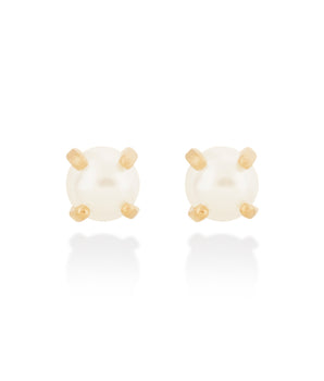 GOLD EARRING WITH PEARL