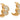 GOLD EARRING WITH ZIRCONIA