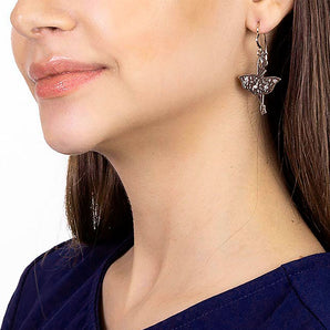 GOLD KID'S EARRING WITH CRYSTAL