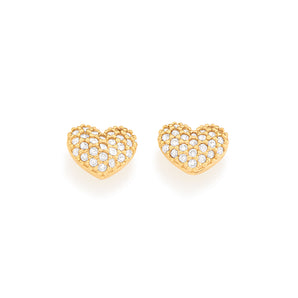 GOLD EARRING WITH ZIRCONIA