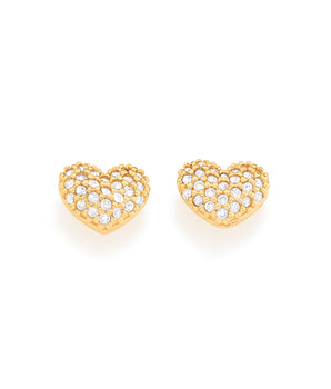 GOLD EARRING WITH ZIRCONIA