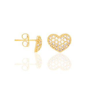 GOLD EARRING WITH ZIRCONIA