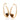 GOLD EARRING WITH STONE